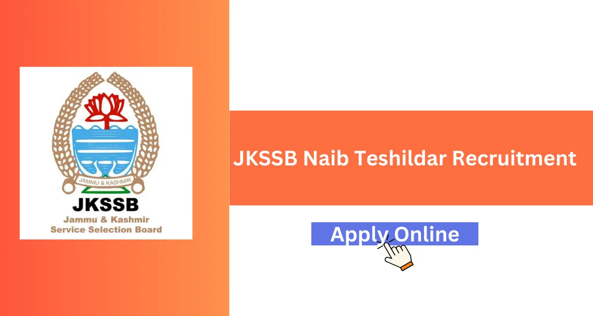 JKSSB Naib Teshildar Recruitment