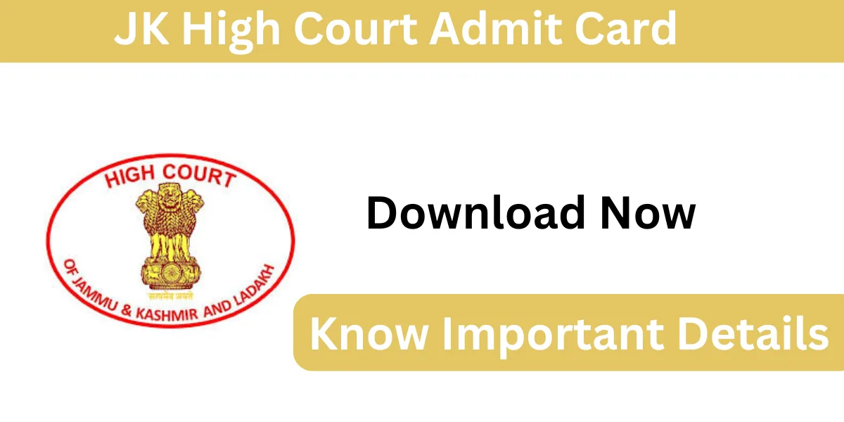 jk hight court admit card